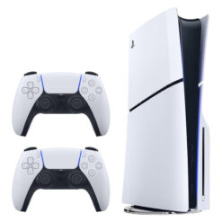 کنسول بازی سونی مدل PlayStation 5 Slim ریجن اروپا سری 2016A نسخه دیسک‌خور ظرفیت یک ترابایت به همراه دسته اضافی و بازی EA SPORTS FC 26
