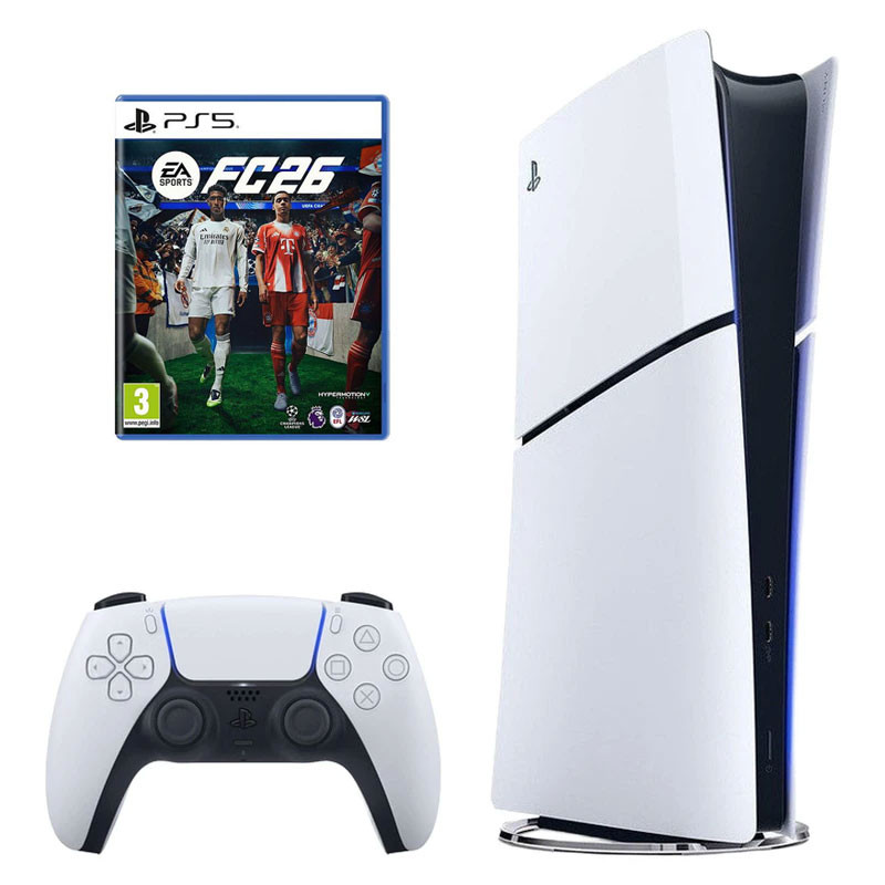 d9ae54c3c652d2590e17d313809d33a1 کنسول بازی سونی مدل PlayStation 5 Slim Digital Edition ریجن اروپا سری 2016B نسخه دیجیتال ظرفیت یک ترابایت به همراه بازی EA SPORTS FC 26